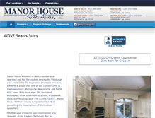 Tablet Screenshot of manorhousekitchens.com